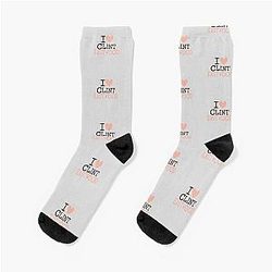 I Love Clint Eastwood Sock