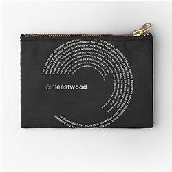 Clint Eastwood Silver Zipper Pouch