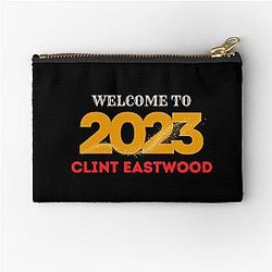 Welcome To 2023 Clint Eastwood Zipper Pouch
