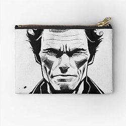 Clint Eastwood portrait drawing pouch