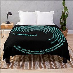 Clint Eastwood quote Throw Blanket