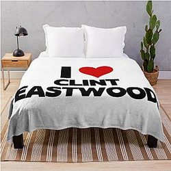 I Clint Eastwood Throw Blanket