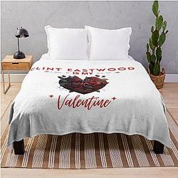 Clint Eastwood My Valentine Throw Blanket