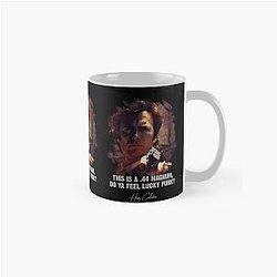 DIRTY HARRY Do You Feel Lucky Punk? Clint Eastwood famous movie quote Classic Mug