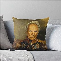Clint Eastwood Throw Pillow