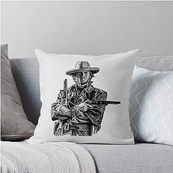 Clint Eastwood 8K Throw Pillow