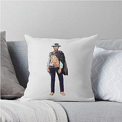 Clint Eastwood 8K Throw Pillow