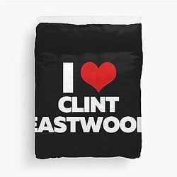 I Love Clint Eastwood Duvet Cover