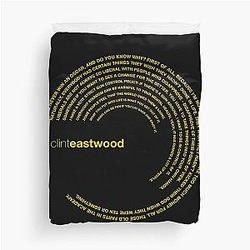Clint Eastwood Quote Gold Duvet Cover