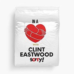 In a Relationship With Clint Eastwood Duvet Cover
