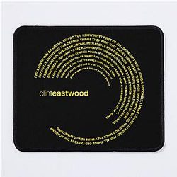 Clint Eastwood quotes gold Mouse Pad
