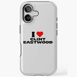 I Love Clint Eastwood Black Fonts iPhone Tough Case