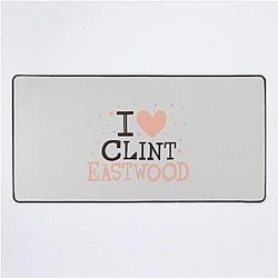 I Love Clint Eastwood Desk Mat
