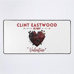 Clint Eastwood Valentine Desk Mat