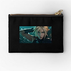 Cloud Strife Merch For Fans Cloud Strife Zipper Pouches