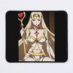 Regal Blonde Shaman with Heart Scepter Mouse Pad