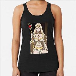 Regal Blonde Sorceress Portrait: Code Geass Shaman with Scepter Tank Top