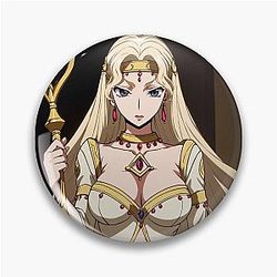 Regal Blonde Shaman Portrait: Code Geass with Heart Scepter Pin