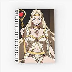 Regal Blonde Sorceress Portrait: Code Geass Shaman with Heart Scepter Notebook