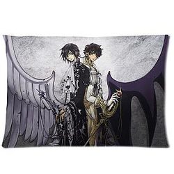 Code Geass Lelouch of Britannia With Suzaku Kururugi Anime Japan Pillowcase 20x30 Soft Zipper Cotton Polyester Pillow Cover
