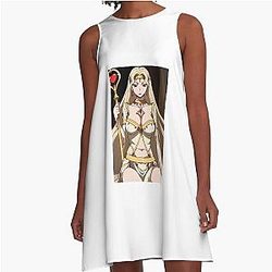 Regal Blonde Code Geass Shaman with Heart Scepter A-Line Dress