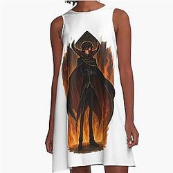Lelouch Lamperouge from Code Geass - Anime Artwork A Line Dress