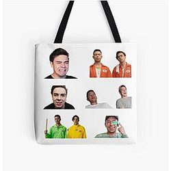 Cody Ko Bags - Cody Ko Sticker Pack All Over Print Tote Bag