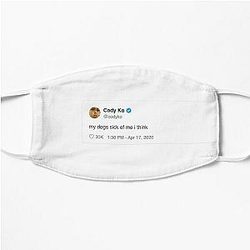Cody Ko Face Masks - Cody Ko Coronavirus Tweet Flat Mask