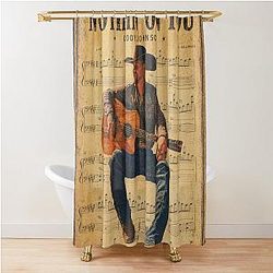 Nothin' On You - Vintage Country Guitar Art Shower Curtain