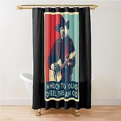 Cody Johnson Country Singer Guitar Vintage Music Shower Curtain