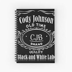 Cody Johnson - Black White Label album 2011 Spiral Notebook