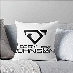 Cody Johnson is an American singer Black Version Throw Pillow