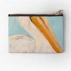 Elegant Feather Cody Johnson Zipper Pouch