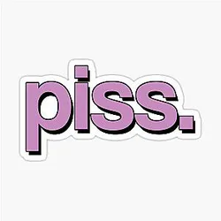 Piss - Cody Ko Noel Miller TMG Mean Merch Sticker