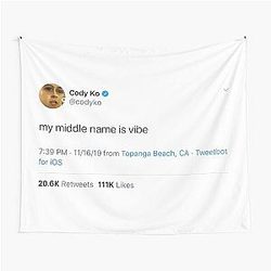 Cody Ko Tweet Tapestry