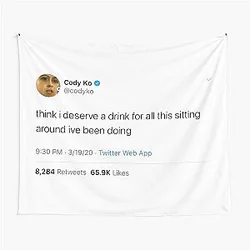 Cody Ko tweet Tapestry becomes

Cody Ko Tapestry