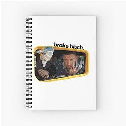 Middle finger and Cody Ko Noel Miller TMG Mean Merch Spiral Notebook