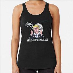 I Have Presidential AIDS CoolShirtz Cold Ones (Reproduction) Racerback Tank Top