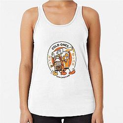 Cold Ones With Chad Racerback Tank Top