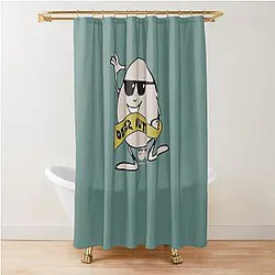 Deez cold ones shower curtain.