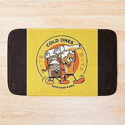 Cold Ones With Chad Max Classic T-Shirt Bath Mat