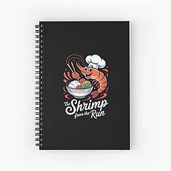 Cold Shrimp Fried Rice Spiral Notebook