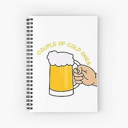 Couple of cold one Spiral Notebook
