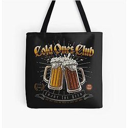 Cold Ones Club All Over Print Tote Bag