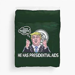 I have Presidential AIDS CoolShirtz Cold Ones Duvet Cover