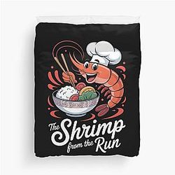 Cold Ones Shrimp Fried Rice Duvet Cover