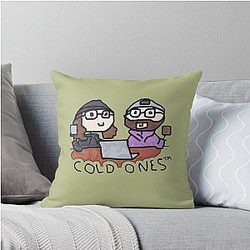 Cold Ones Throw Pillow