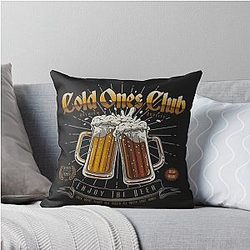 Cold Club Throw Pillow