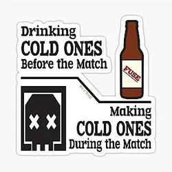Fuse cold ones sticker