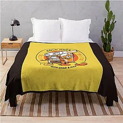 Cold Ones With Chad Classic T-Shirt Throw Blanket